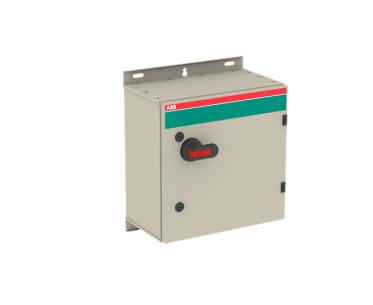 ot125guur3tz bund i ringflange 4 eksklusiv pistolgreb sort metalkapsling ac-23 400v ved 125a 55kw 3-polet emc sikkerhedsafbryder
