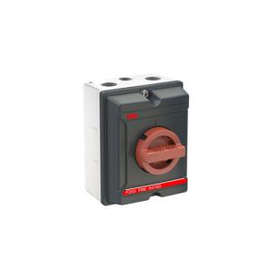 oka20s3rf2 1no pe-terminal bund og top i 2xm25m20 front i drejegreb dt r kapsling alu ac-22 415v ved 20a kapsling i lastafbryder brandsikker