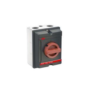 oka40s3rf2 aux 1no pe-terminal bund og top i 2xm32m20 front i drejegreb dt r kapsling alu ac-22 415v ved 40a kapsling i lastafbryder brandsikker