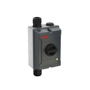 ota63s4bx 1no mednulklemme front i drejegreb sort bund og top i m16 2xm40 kapsling alu ac-22 400v ved 63a 22kw 4-polet atex sikkerhedsafbryder