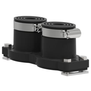 hikfl132 pakning og trikker m skruer inklusiv indgang 2x16-40mm med ip65 fl13 b-flange type membran gummi flange