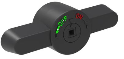 1sda085244r6 200j os63 ot200u ot160g 100f ot30 til passer aksel 6mm for t type sort drejegreb