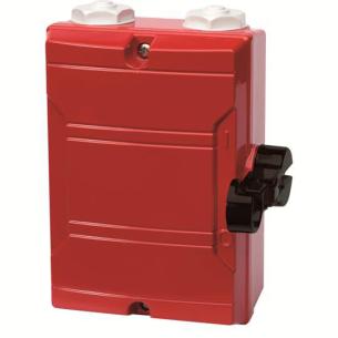 ksf325tpn pe nul med bund og top i 2xm25 side i greb sort kapsling alu d r ac-22 400v ved 25a 5kw 7 3-polet brandafbryder