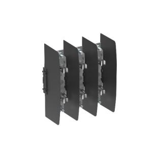 ofaz2p3 isolationsplader med front og bund top i ben ip00 690v sikringer 2 din1 400a for 3-polet sikringsholder