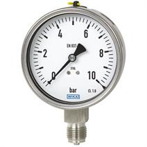 ned rustfri npt 2 1 fyldning med hus rustfrit 100 ns bar 60 0 manometer 50 233