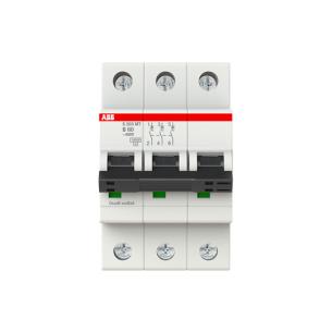 mm 5 52 bredde vac 400 ka 10 brydeevne karakteristik b 3p ampere 60 s203mt-b60 rail automatsikring