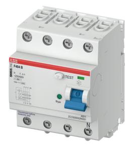 3 0 f404b-25 bred 70mm 400vac 300ma m sestr udl 4-polet b type 25a msafbryder fejlstr hpfi smissline