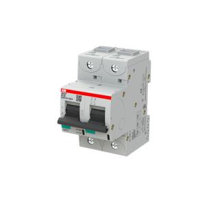s802p-b100 mm 0 54 bredde vac 415 240 ka 50 brydeevne karakteristik b type performance high 2p ampere 100 automatsikring