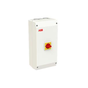 drejegreb dt-gult r ip65 plastkapsling 1nc 1no contact aux monteret 45kw 80a ac23 415v 4-polet vedligeholdelsesafbryder