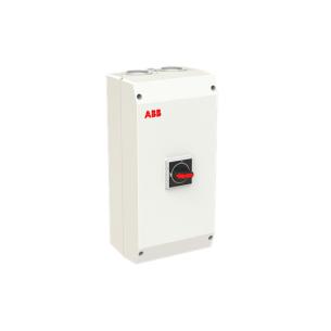 drejegreb sort ip65 plastkapsling 1nc 1no contact aux monteret 55kw 100a ac23 415v 4-polet vedligeholdelsesafbryder emc