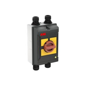 drejegreb dt-gult r ip65 alu-kapsling 1nc 1no contact aux monteret 30kw 63a ac23 415v 3-polet vedligeholdelsesafbryder emc atex