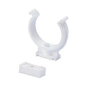 hvid afstandsklods med mm 40 klemmerørbærer uponor