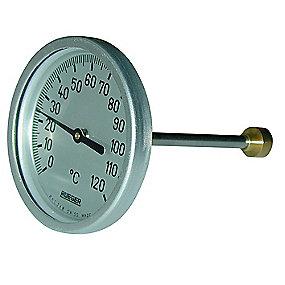 c 0-120 aluminium i frontring l st rustfrit mm 80x100 termometer tch eger r
