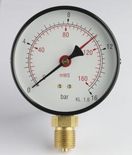 studs nedadrettet mvs 0-6 bar 6 0-0 80 2x 1 manometer