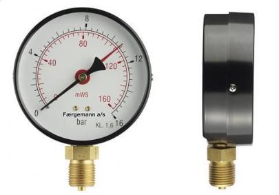 studs nedadrettet mvs 0-10 bar 0-1 80 2x 1 manometer