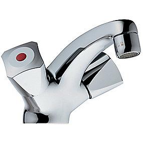 bundventil uden 2-grebs krom håndvaskarmatur standard børma