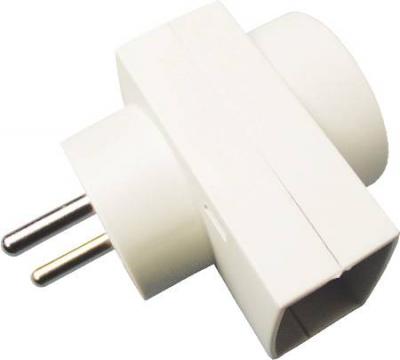 hvid dobbeltstik jord uden 1xrund 1xflad forgrenerled