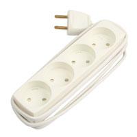 h b hvid pillesikring og ledning 5m 1 m se 4-stikd