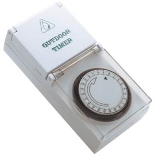 ip44 - 13a 230v stikkontaktur mekanisk jord med gnur d rs udend