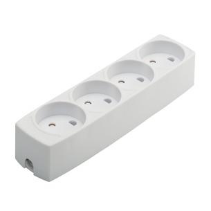 hvid 250v 10a j u se 4-stikd