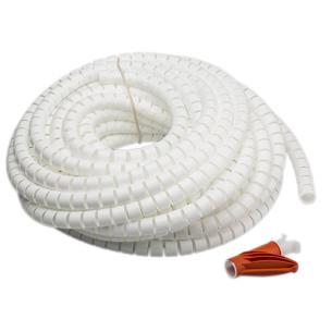 hvid j rkt v stk 1 20m ordner kabel spiral