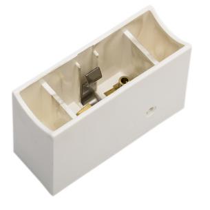 sokkel 1 med r r til hvid 2-pol fatning linestra