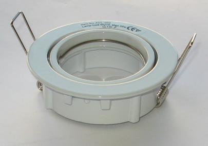 kip m rund hvid beslag til holder m front gu10