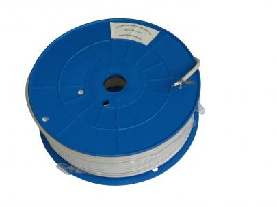 indendørs - dobbeltskærmet m 100 hvid 7mm antennekabel