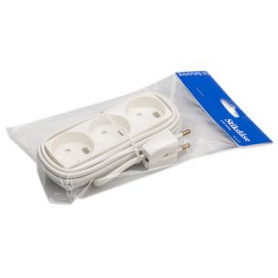 gn-pak hvid ledning 5m 2 m se 3-stikd