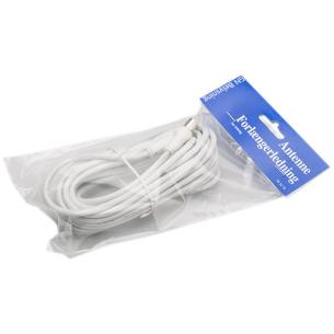 gn-pak hvid 5m forlængerledning antenne