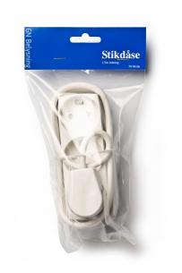 gn-pak jord m hvid ledn 5m 1 j m se 3-stikd