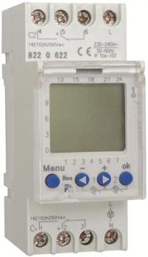 2-kanal uge digitalt quarts koblingsur