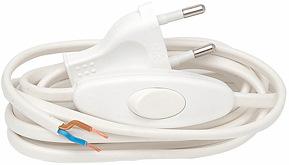 meter 5 1 hvid stikprop og afbryder med ledning