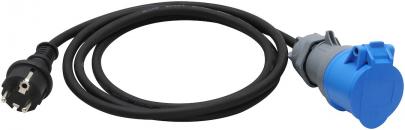 230v cee til 16a 230v schuko 1-faset overgangskabel