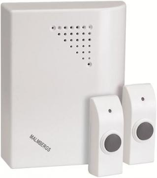 trykknapper 2 med hvid ringeklokke s dl tr symphony malmbergs