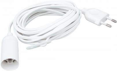 mtr 5 3 hvid e14 fatning med ledning