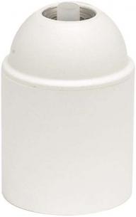 hvid jord med e27 glat fatning