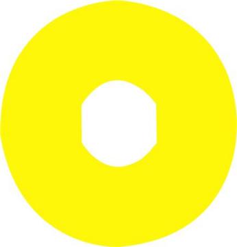 lo med noodstop dia60 skilt gul