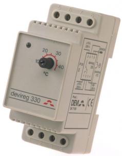 din-skinne t ledningsfler mtr 3 m c 45 til 5 termostat 330 devireg
