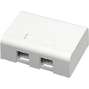 hvid konnektor actassi lexcom stk 2 for modul 1 softline montageboks