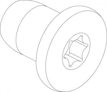 3041-0608 hoved lavt torx cylinderskrue