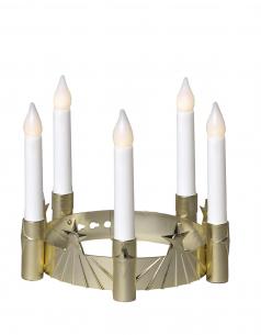 luciakrone - stager led 5 med guld i krone lucia