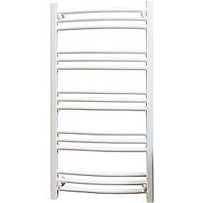 hvid buet mm 500 x 950 håndklædetørrer skandi kriss