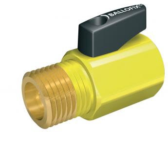 1 nippel muffe greb med gaskuglehane