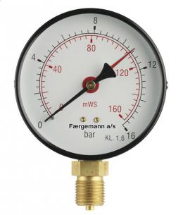 studs nedadrettet mvs 0-250 bar 0-25 160 2x 1 manometer