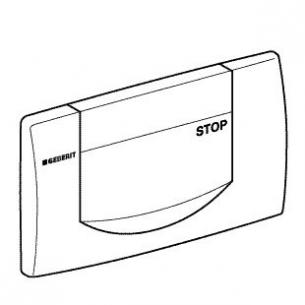 forkromet blank geberit frontplade