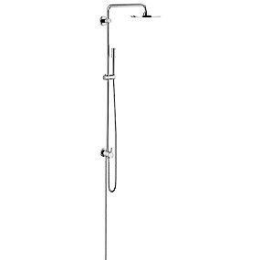 krom mm 210 brusehoved med divertersystem rainshower grohe