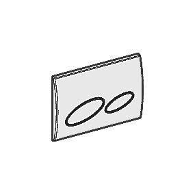 forkromet blank kunststof 20 kappa betjeningsplade geberit