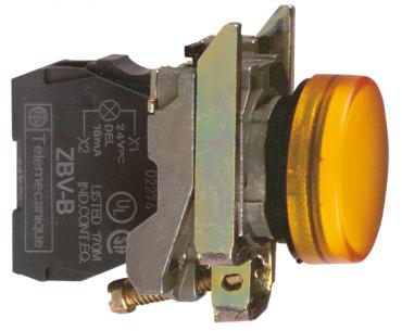 230vac led gul signallampe