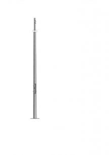 boring med fodflange med 6m mast konisk